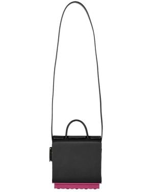 Off-White c/o Virgil Abloh Leather Crossbody Bag - Black