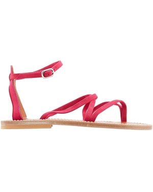 K. Jacques Epicure Strappy Flat Sandals, Brand Size 39 Us - Pink
