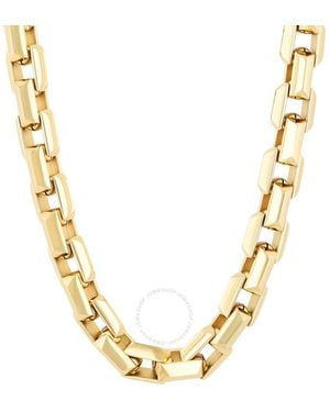 Robert Alton Stainless Steel With Finish Beveled Box Link Chain - Metallic