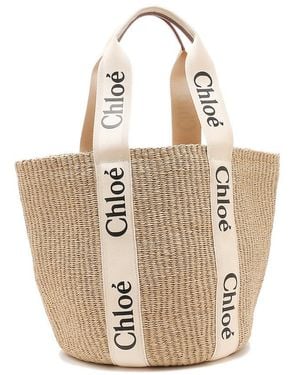 Chloé Chlo Large Woody Basket Bag - Metallic