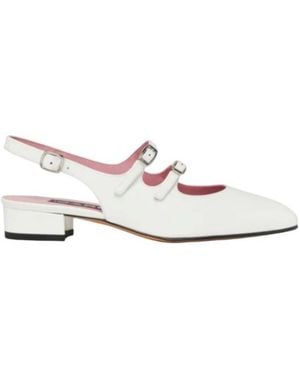 CAREL PARIS Paris Peche Slingback Mary Janes, Brand Size 36 Us - White