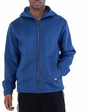 Rains Safi Fleece Hooded Jacket - Blue