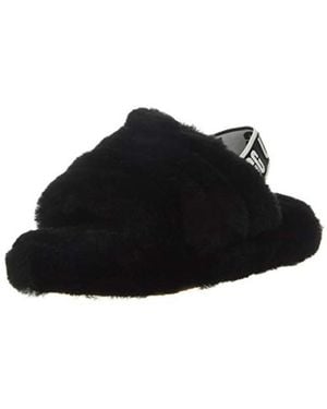 UGG Fluff Yeah Slide Kids' Boots, Size Little Kid - Black