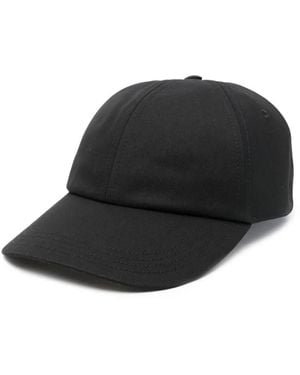 Burberry Check Lined Baseball Cap - Black