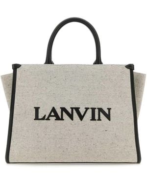 Lanvin Out Small Tote Bag - Grey