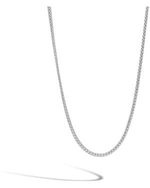 John Hardy Classic Chain 2.5Mm Necklace With Lobster Clasp 22" - Metallic