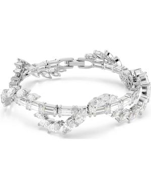 Swarovski Mesmera Mixed Cuts, Rhodium Plated Bracelet - Metallic