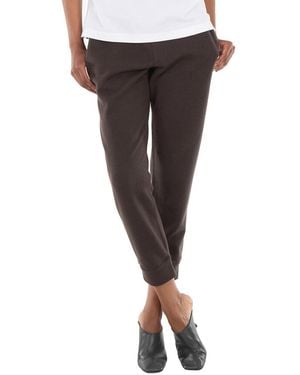 Burberry Asian Fit Logo-Embellished Wool Jogging Trousers - Brown