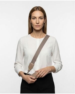 Brunello Cucinelli Monili Bead Shoulder Strap - Grey