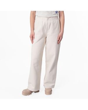 Burberry Ekd Embroidered Cotton Track Trousers - Natural
