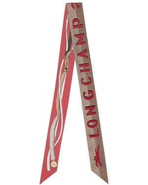 Longchamp A Toute Allure Silk Headband - Red