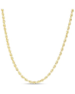 Tresorra 14K Silk Rope Chain Necklace - Metallic