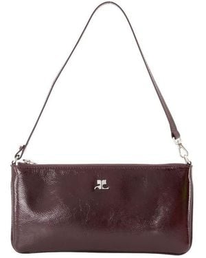 Courreges Ac Shoulder Bag Burgundy - Purple