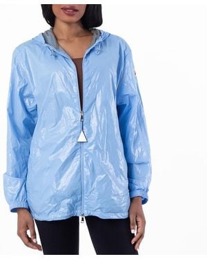 Moncler Wuisse Zip-Fastening Hooded Jacket, Brand Size 4 (X-Large) - Blue