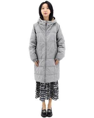 Max Mara Sportl Quilted Down Coat, Brand Size 38 (Us - Gray