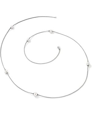 John Hardy Essential Pearl Necklace, Sterling, Pearl, 1.8Mm - Metallic