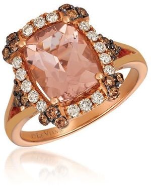 Le Vian Ladies Peach Morganite Collection Rings Set - Pink