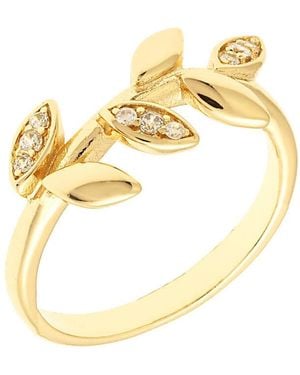 Sole du Soleil Lily Collection 18K Yg Plated Fashion Ring - Metallic