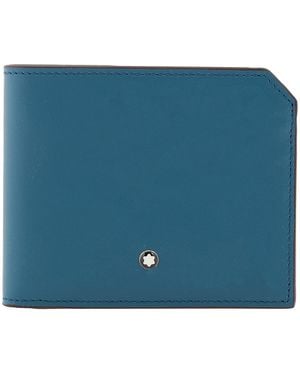 Montblanc Meisterstuck Ottanio Leather Selection Soft Wallet 6Cc - Blue