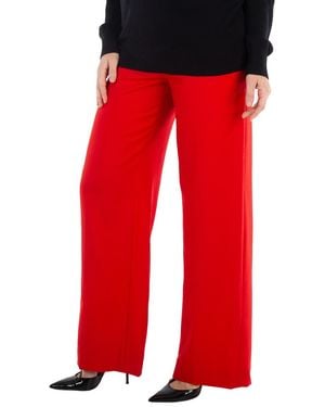 Burberry Wide-Leg Tailored Tb Pants, Brand Size 4 (Us