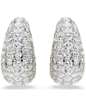 Swarovski Sublima Round Cut Medium Drop Earrings - Metallic
