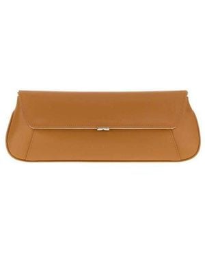 AMINA MUADDI Lattesilver Clutch Bronze - Brown