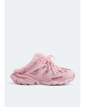 Balenciaga Track Mule Trainers - Pink