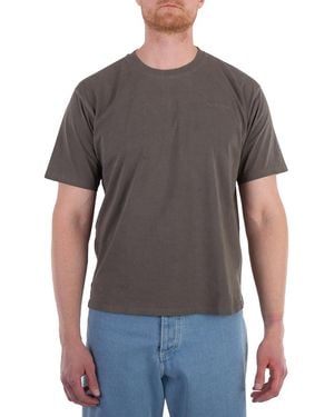 Nanushka Asphalt Reece Logo Cotton T-Shirt - Blue