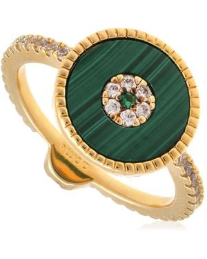Apm Monaco Lucky Eye Ring - Green