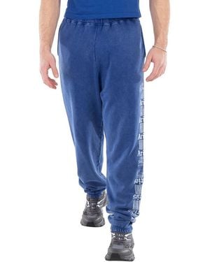 Aries Aged Ancient Column Joggers - Blue