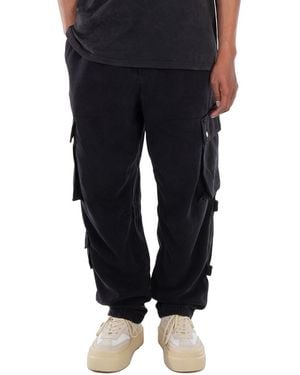 Isabel Marant Logo-Patch Cargo Jeans - Black