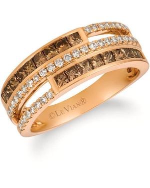 Le Vian Ladies Chocolate Diamonds Rings Set - Metallic