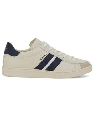 Bally Thiago Low-Top Leather Trainers - Blue