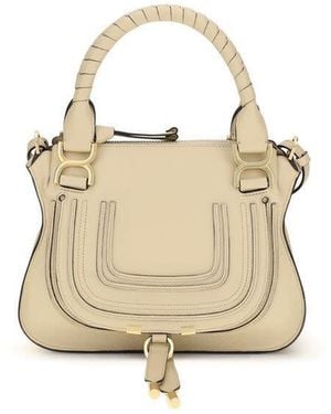 Chloé Chlo Marcie Shoulder Bag - Natural