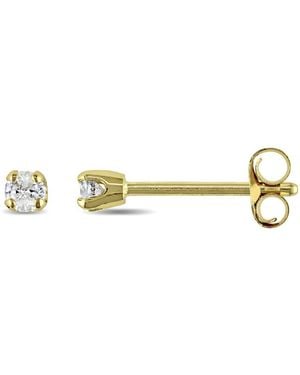 Amour 1/10 Ct Tw Diamond Stud Earrings - Metallic
