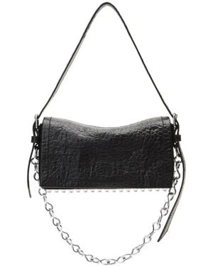 バッグ Alexander wang leather shoulder bag Black leather Roux Medium Shoulder Bag in BLACK | alexanderwang®