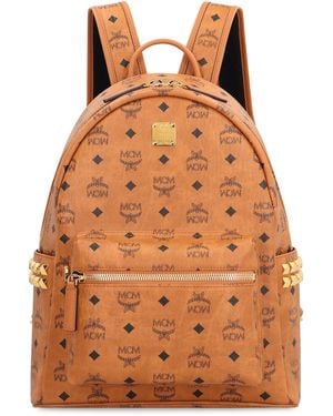 MCM Visetos Stark Side Studs Backpack - Orange