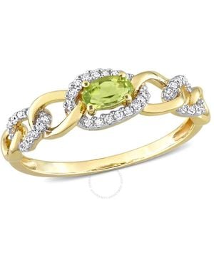 Amour 1/4 Ct Tgw Peridot - Metallic