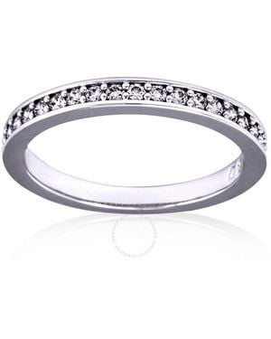 Swarovski Rhodium Plated Rare Ring, Size 52 - Metallic