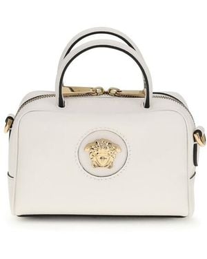 Versace Boston La Medusa Mini Handbag - Natural