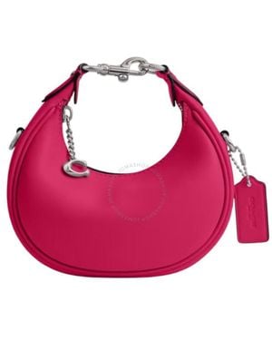 COACH Top Handle Leather Bag - Purple