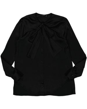 Atlein Ladies Cross Neckline Shirt, Brand Size 34 (Us - Blue