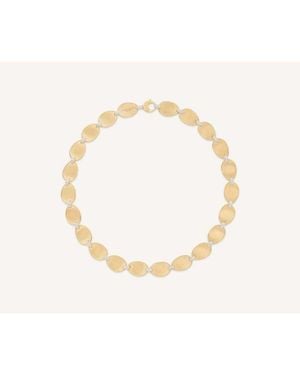 Marco Bicego 18Kt Small Leaf Necklace With Diamond Accents Cb2893_B_Yw_Q6 - Metallic