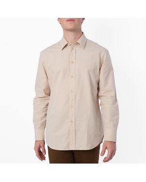 Burberry Signature Equestrian Knight Motif Cotton Shirt - White