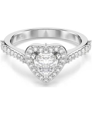Swarovski Una Angelic Heart Ring - Metallic
