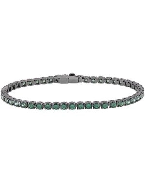 Swarovski Matrix Crystal Tennis Bracelet - White