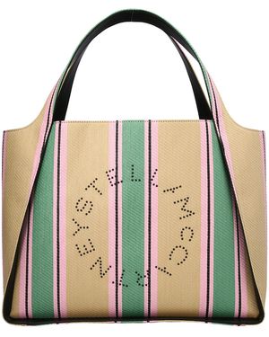 Stella McCartney Tella Mccartney Raffia Tote Bag - Green
