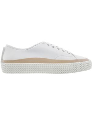 Ferragamo Ferragamo Storm Leather Low-Top Trainers - White