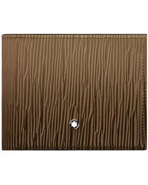 Montblanc 4810 6Cc Leather Bi-Fold Wallet - Brown