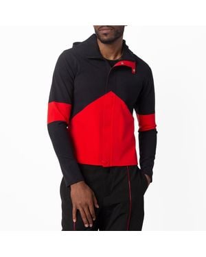 Ferragamo Ferragamo Colourblock Hooded Rain Jacket - Red